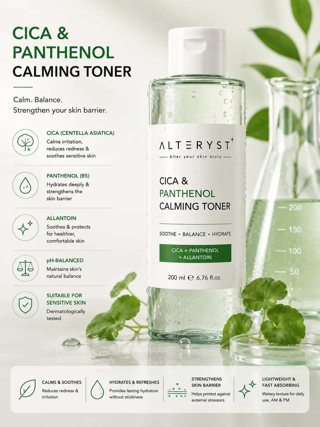Cica & Panthenol Calming Toner
