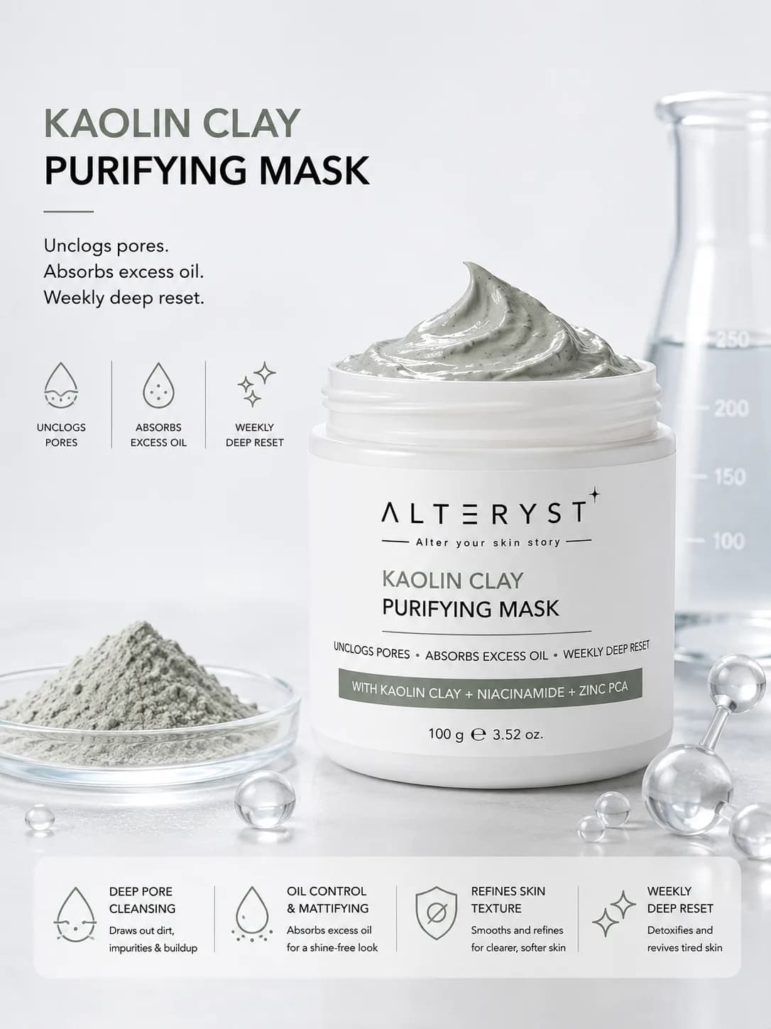 Kaolin Clay Purifying Mask