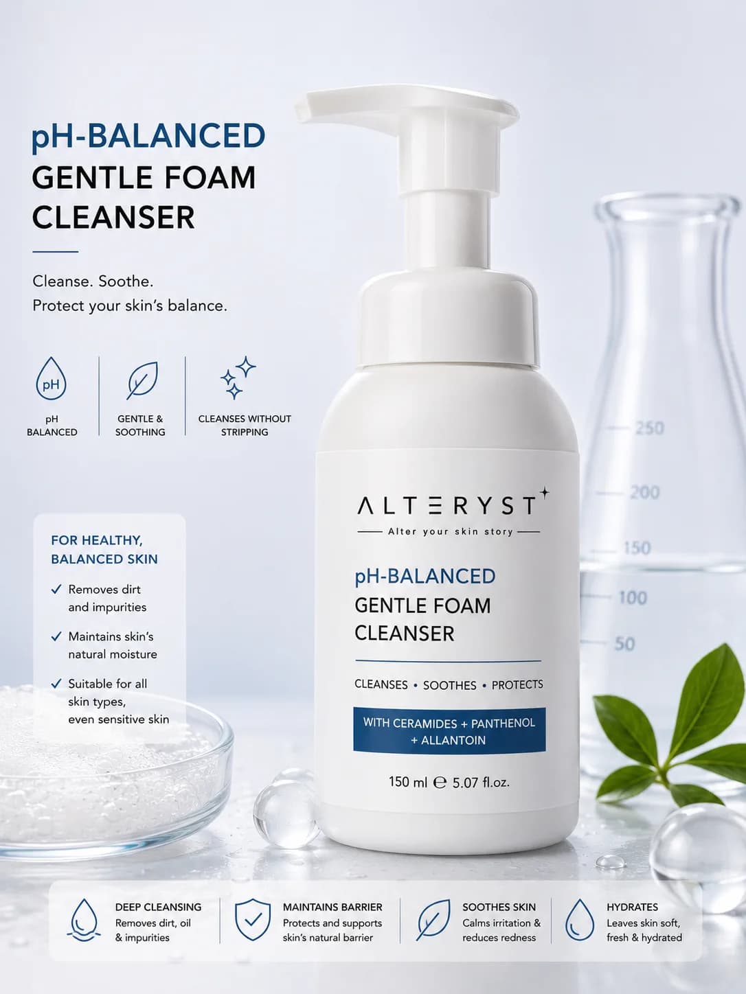 pH-Balanced Gentle Foam Cleanser